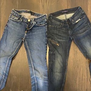 2 pack! Super skinny blue jeans Levi Strauss + BDG